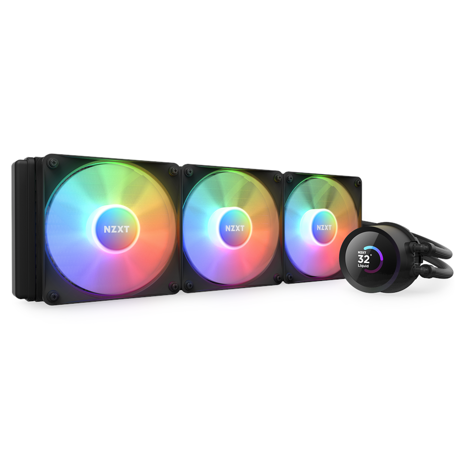 CPU Køler - NZXT Kraken 360 Black RGB - CPU Vandkøling - Max 31 dBA - RL-KR360-B1