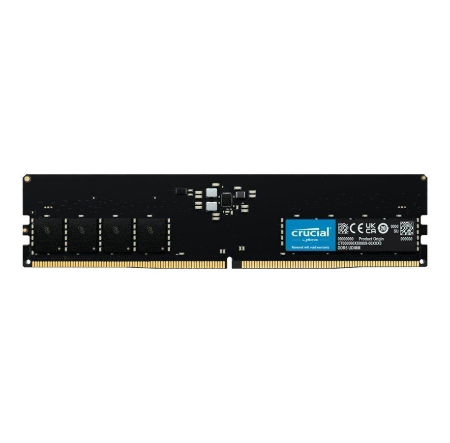 RAM - Crucial UDIMM DDR5-5600 - 16GB - CL46 - Single Channel (1 pcs) - AMD EXPO & Intel XMP - Sort - CT16G56C46U5