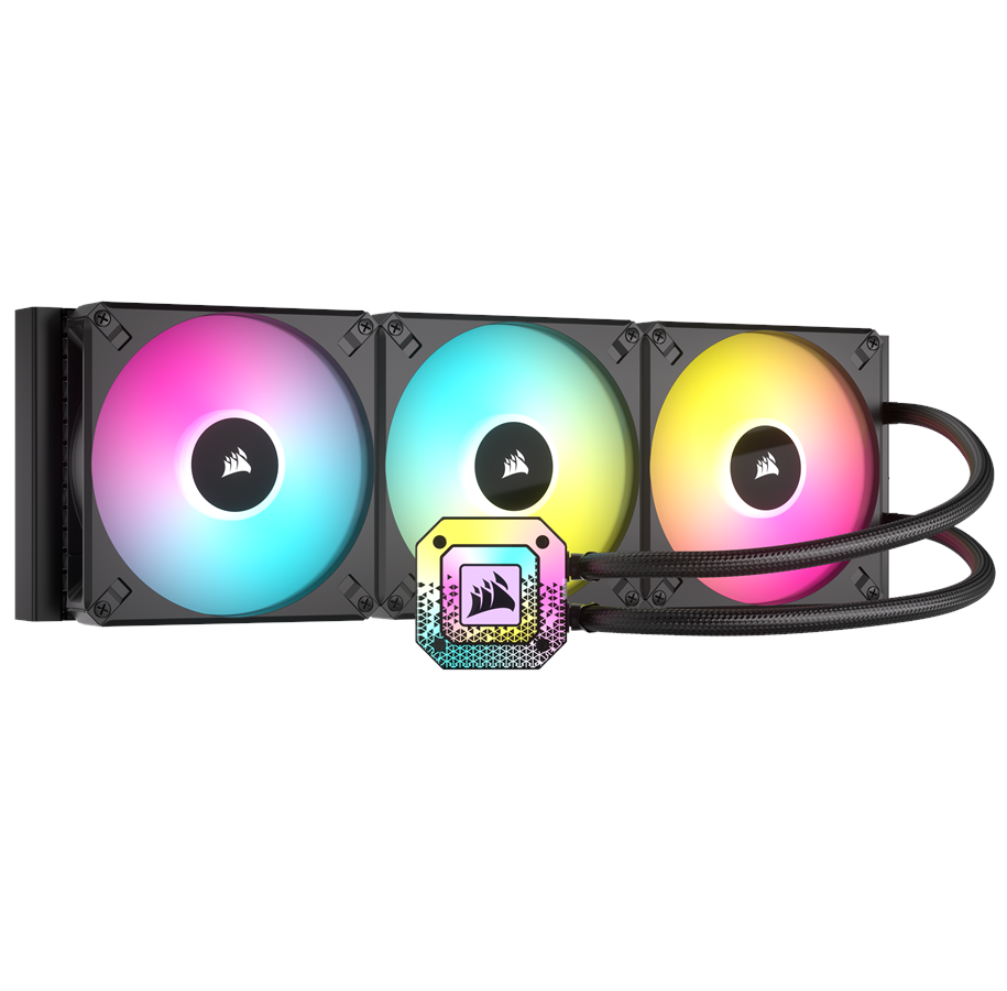 CPU Køler - Corsair iCUE H170i ELITE CAPELLIX XT - Black - CPU Vandkøling - Max 34 dBA - CW-9060071-WW