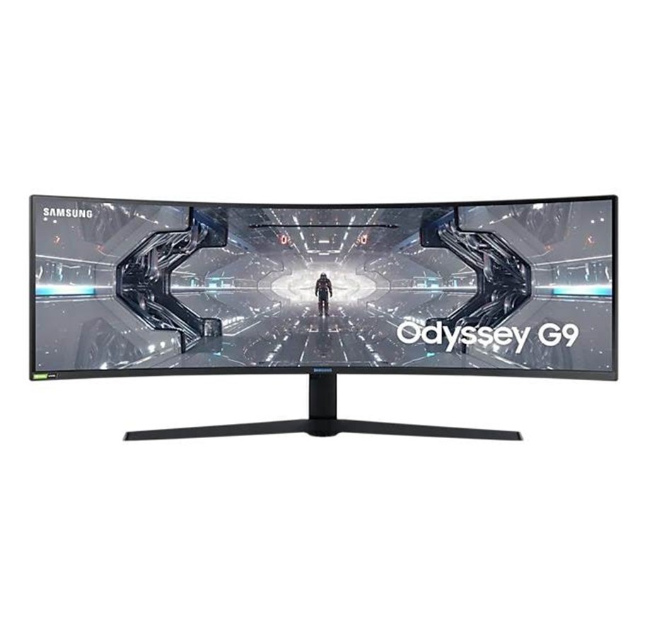Skærm - 49" Samsung Odyssey G9 - 5120x1440 (DQHD) - 240Hz - QLED (With Quantum Dot) - USB HUB - Curved - LC49G95TSSPXEN