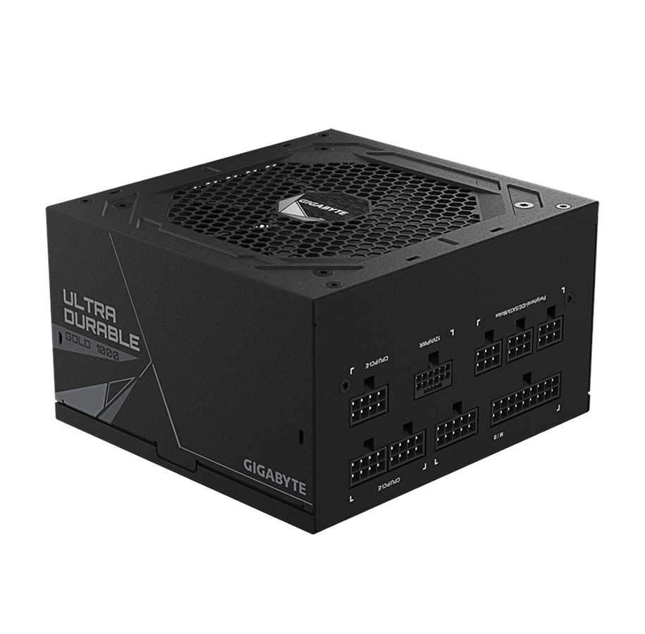 Strømforsyning - GIGABYTE UD1000GM PG5 (rev. 2.0) Strømforsyning - 1000 Watt - 120 mm - ATX 3.0 - 80 Plus Gold certified - GP-UD1000GM PG5 (rev. 2.0)