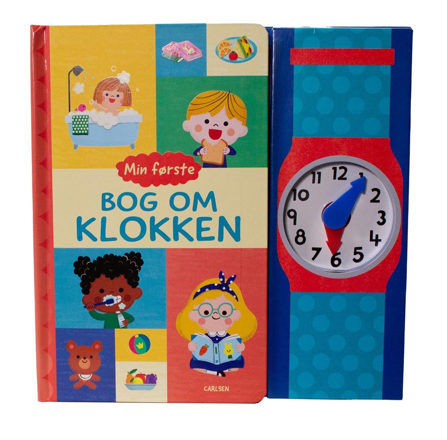 Børnebøger - Min første bog om klokken - Børnebog - Papbog *DEMO* - 9788727015118