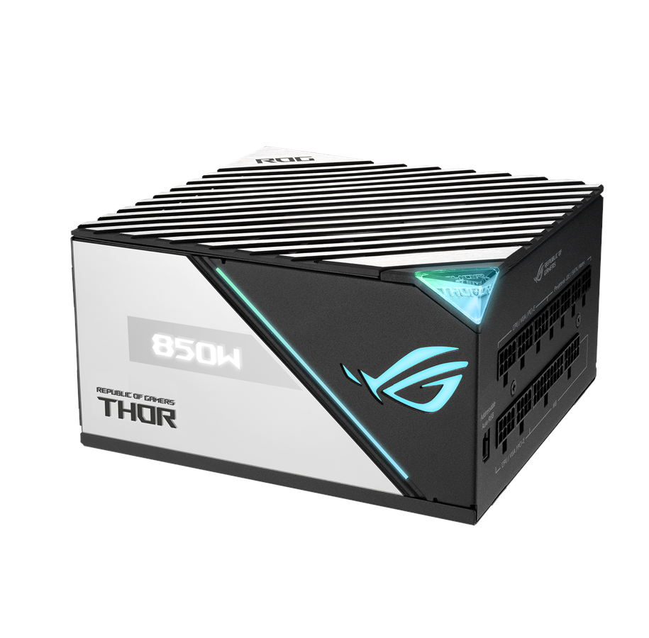 Strømforsyning - ASUS ROG Thor 850P2 Strømforsyning - 850 Watt - 135 mm - ATX 2.4 - 80 Plus Platinum certified - 90YE00L2-B0NA00