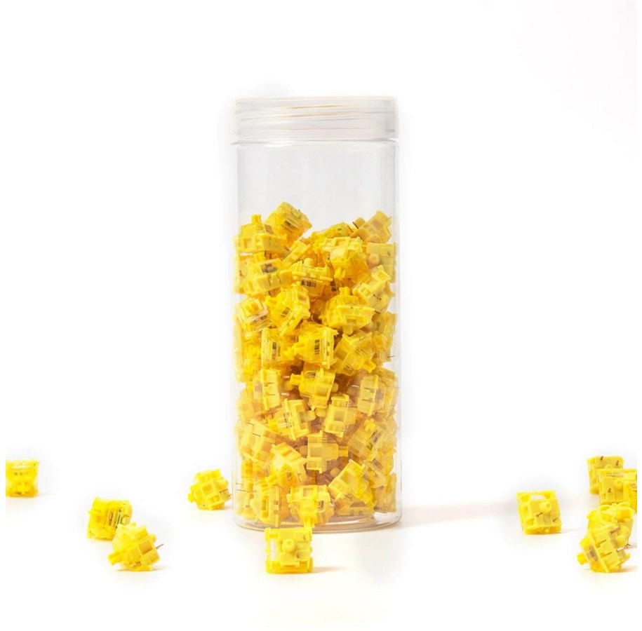 Systemtilbehør (kølepasta mv.) - Keychron Switch set - Gateron Phantom Yellow Switch set - 110pcs - G43