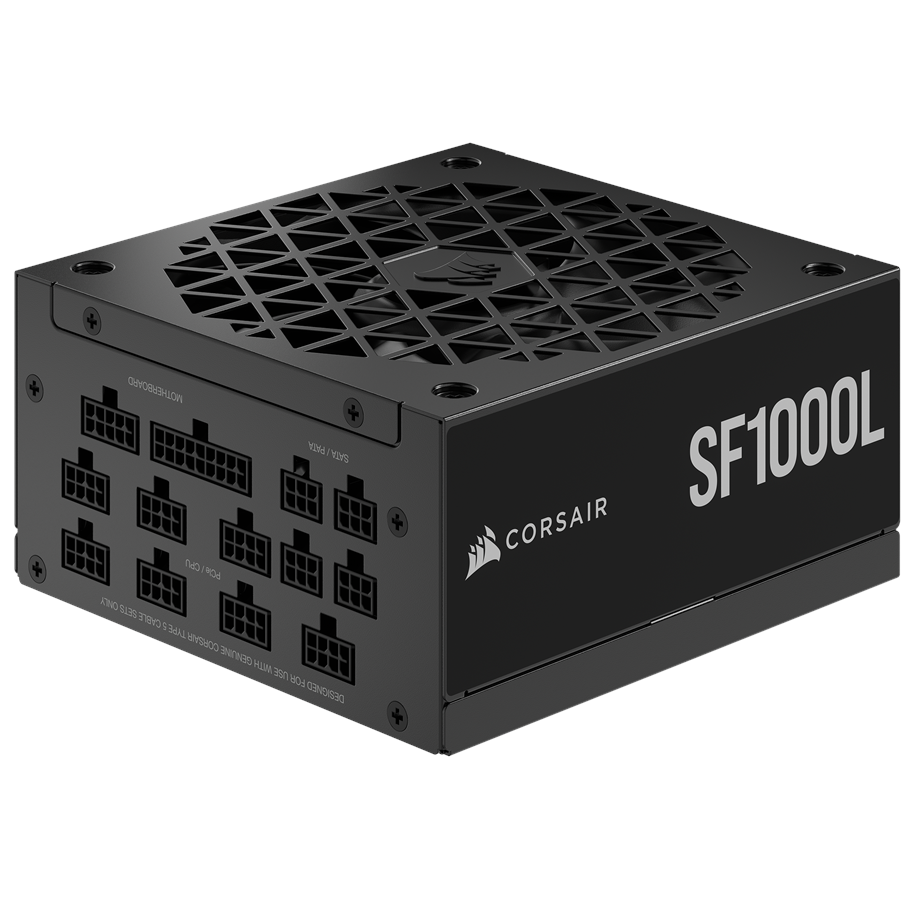 Strømforsyning - Corsair SF-L Series SF1000L Gold Strømforsyning - 1000 Watt - 120 mm - ATX 3.0 - 80 Plus Gold certified - CP-9020246-EU