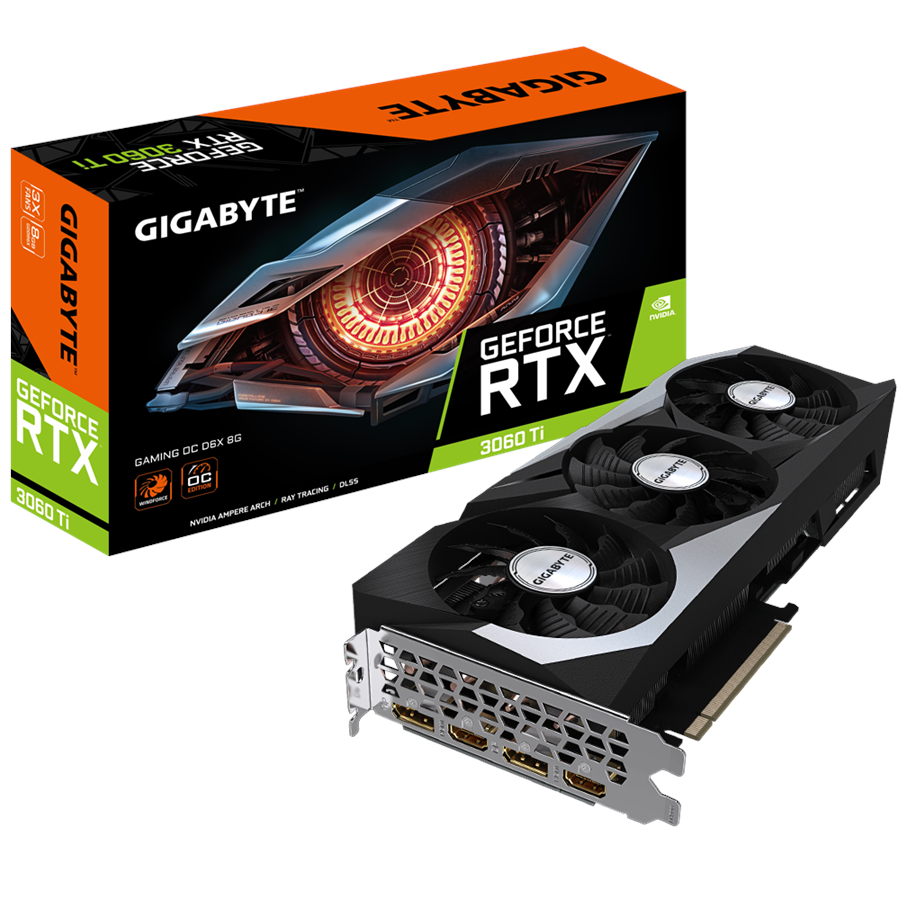 Grafikkort - GIGABYTE GeForce RTX 3060 Ti GAMING OC - 8GB GDDR6X RAM - Grafikkort - GV-N306TXGAMING OC-8GD