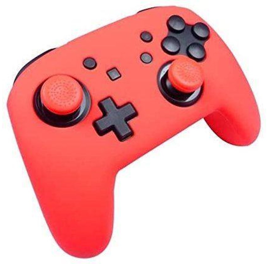 Spil tilbehør - Subsonic Silicon Protective Cover Custom Kit for Pro Controller for Nintendo Switch (Red) - Nintendo Switch - 3760192210812