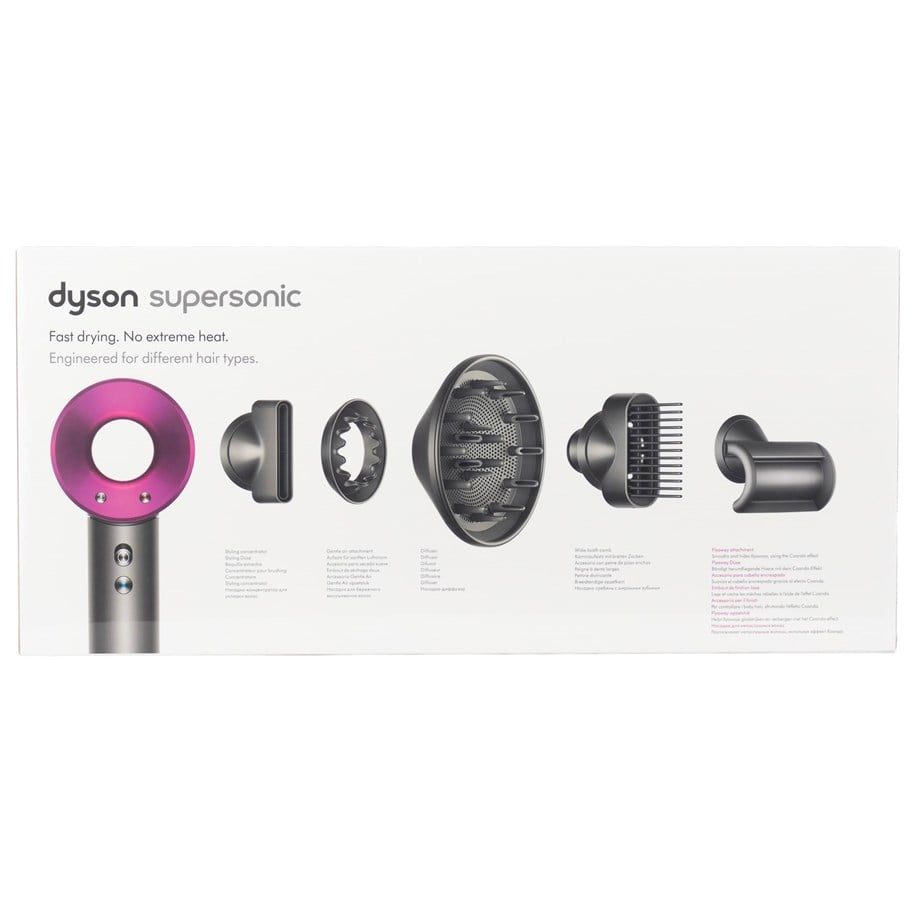 Hårtørrer - Dyson Hårtørrer Supersonic HD07 - Iron/Fuchsia - 386732-01