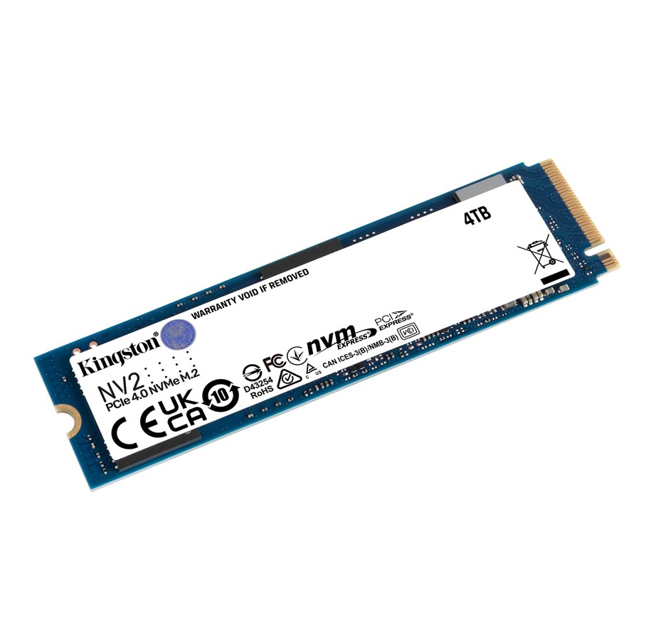 SSD - Kingston NV2 SSD - 4TB - PCIe 4.0 - M.2 2280 - SNV2S/4000G