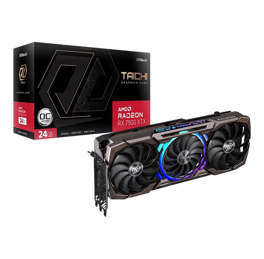 Grafikkort - ASRock Radeon RX 7900 XTX Taichi OC - 24GB GDDR6 RAM - Grafikkort - 90-GA3ZZZ-00UANF