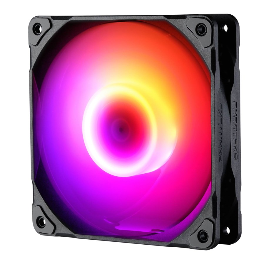 Kabinet Køler - Phanteks M25 PWM D-RGB Fan 3 Pack - 120mm Black - Kabinet køler - 120mm - Sort - PH-F120M25_DRGB_PWM_BK01_3P