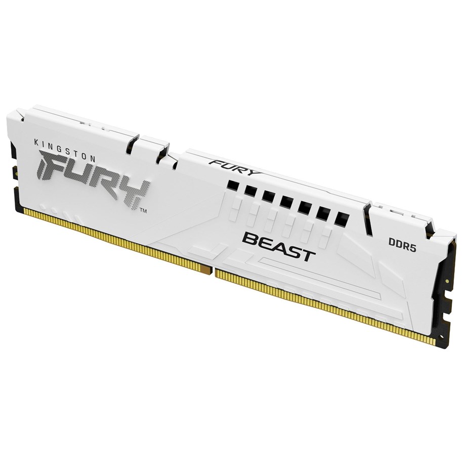 RAM - Kingston FURY Beast DDR5-5200 - 16GB - CL36 - Single Channel (1 pcs) - AMD EXPO - Hvid - KF552C36BWE-16