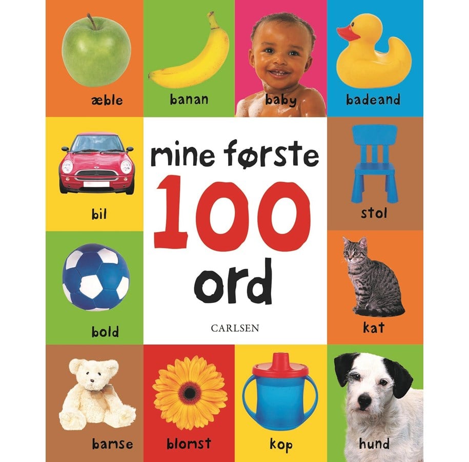 Børnebøger - Mine første 100 ord - Børnebog - 9788711911594