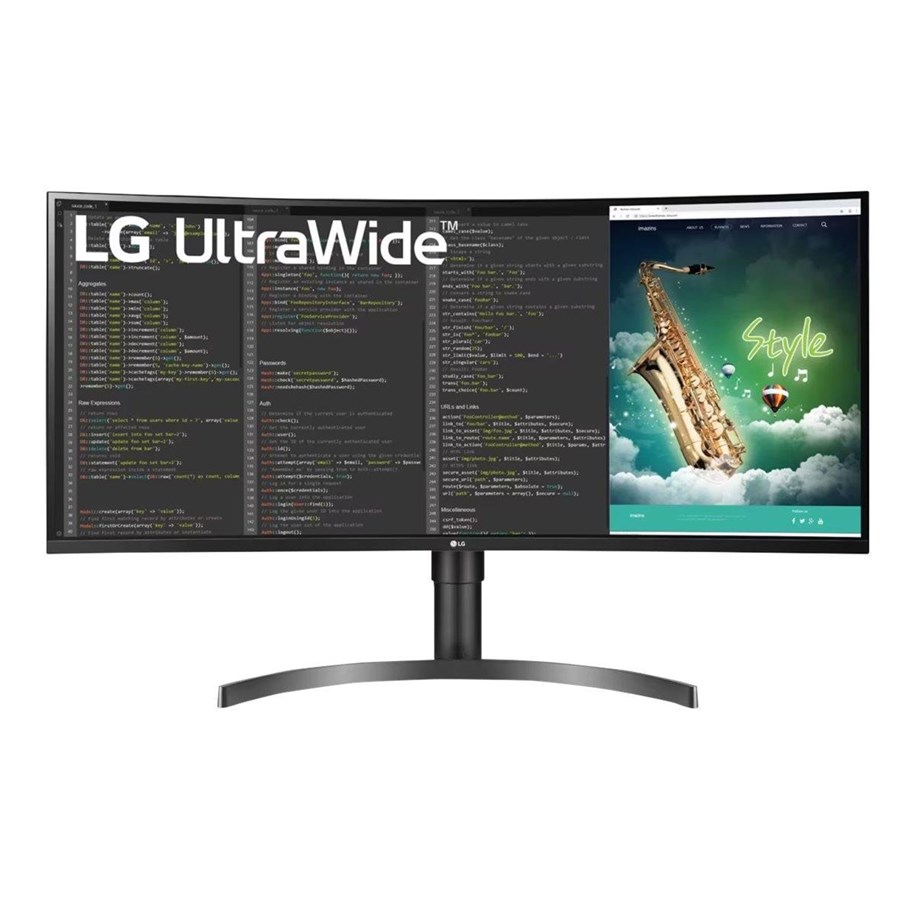 Skærm - 35" LG UltraWide 35WN75CP-B - 3440x1440 (UWQHD) - 100Hz - VA - 94W USB-C - 35WN75CP-B