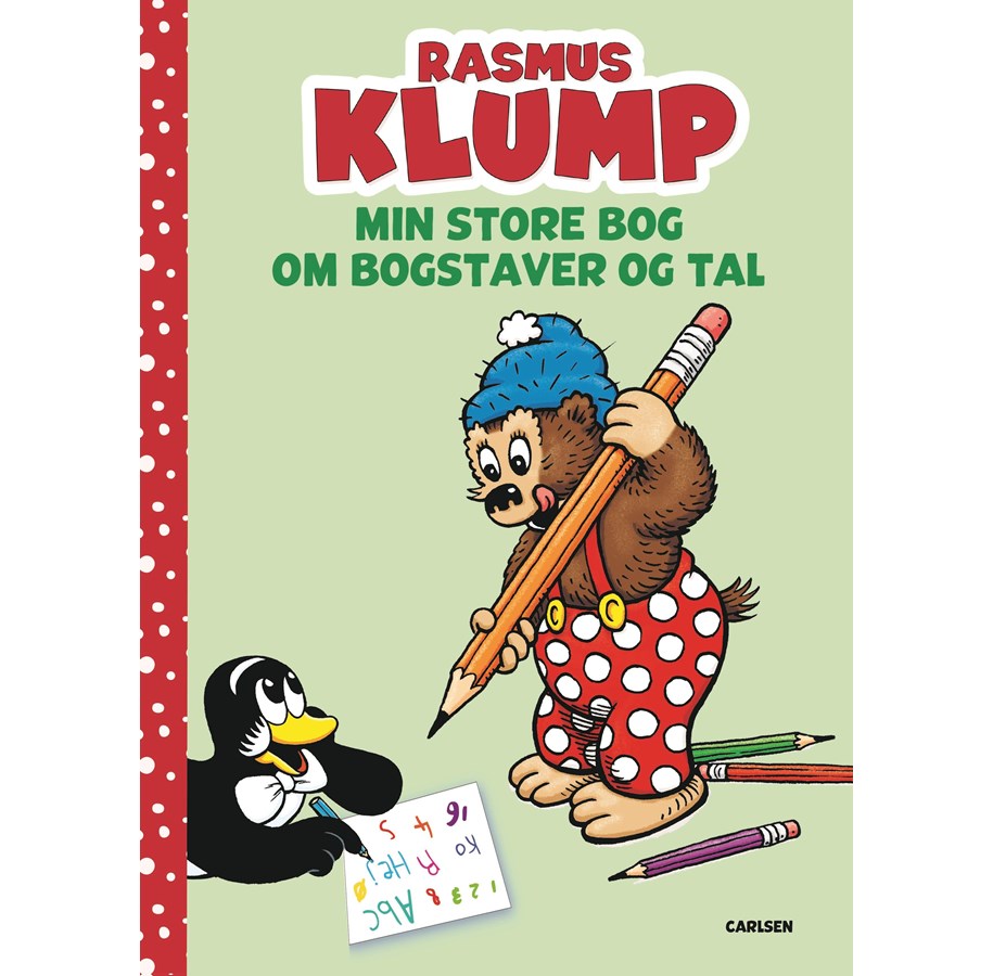 Børnebøger - Rasmus Klump - Min store bog med bogstaver og tal - Børnebog - Hardcover - 9788727021492