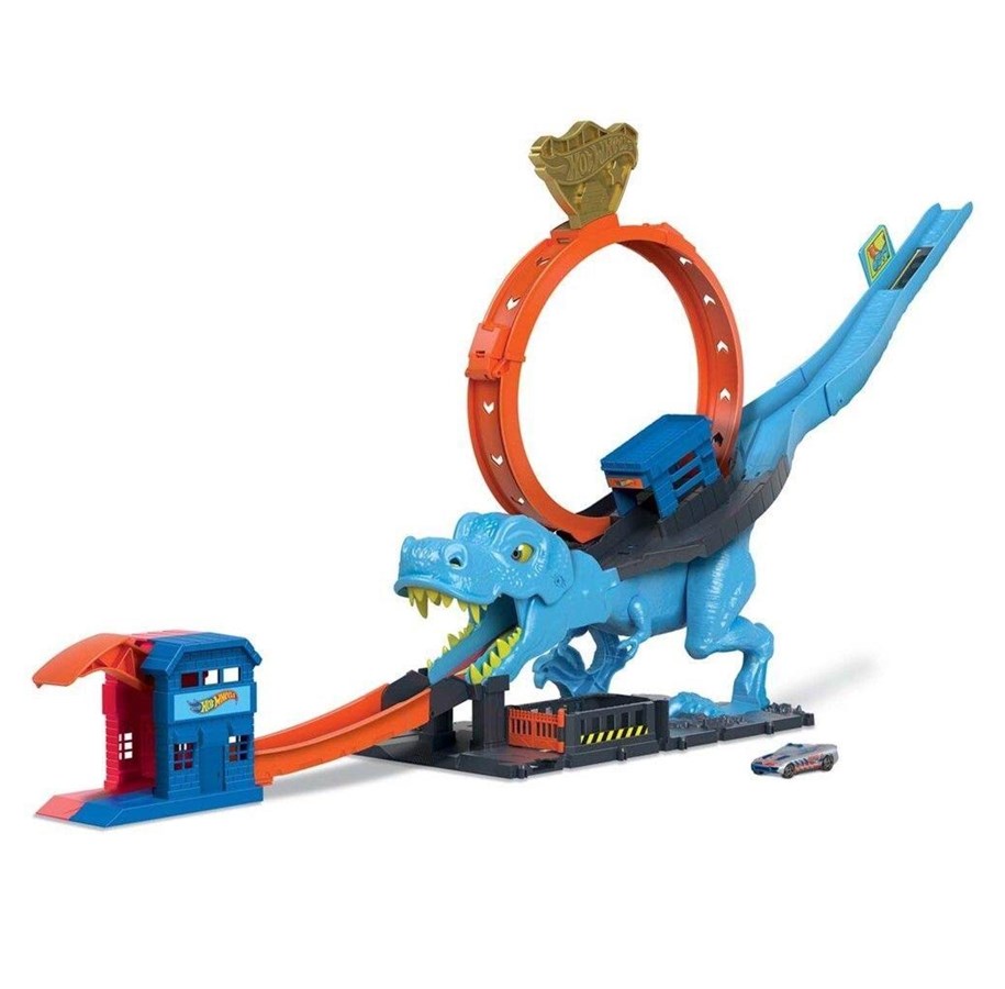 Legetøjsbil - Hot Wheels City T-Rex Chomp Down - HKX42