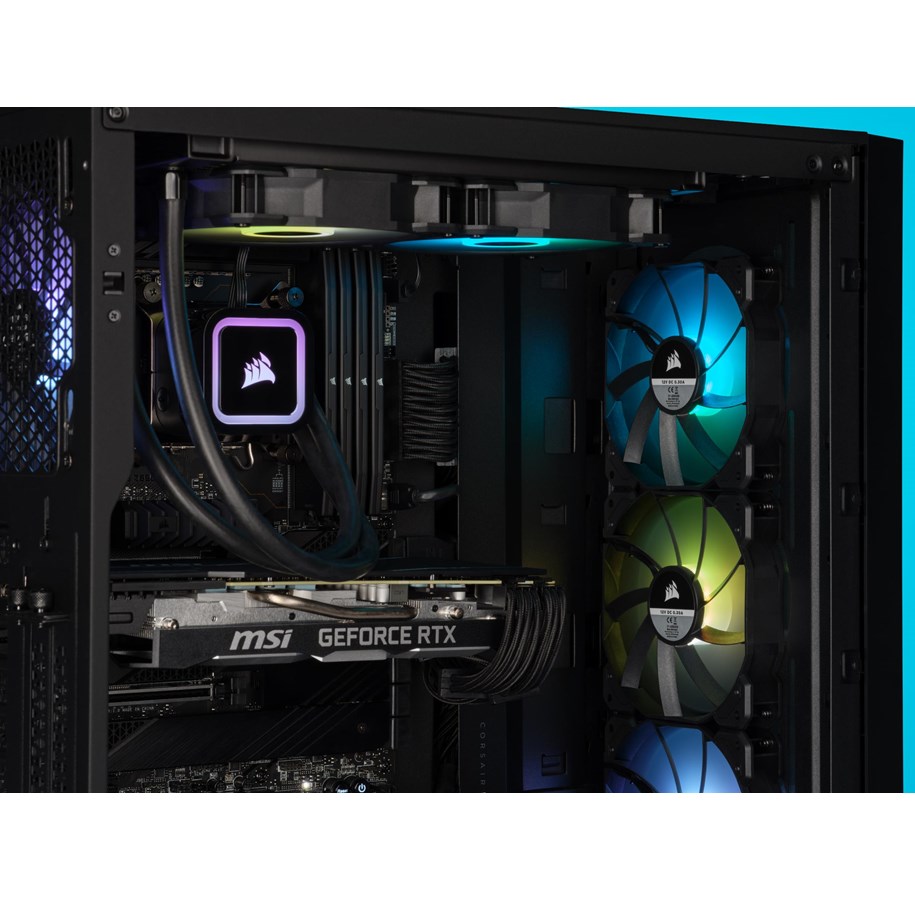 Corsair H100x RGB ELITE CPU Vandkøling Max 1 dBA Billig