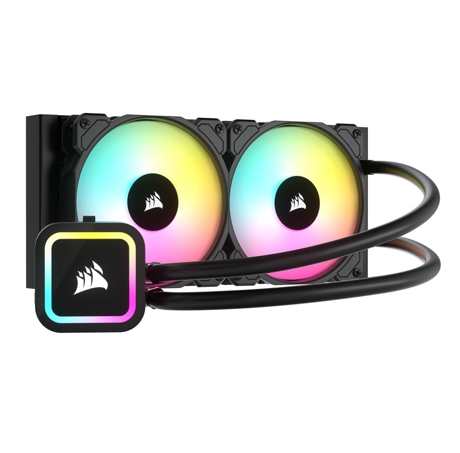 CPU Køler - Corsair H100x RGB ELITE - CPU Vandkøling - Max 1 dBA - CW-9060065-WW2