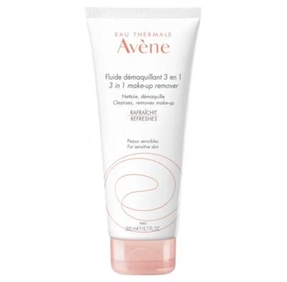 Ansigtspleje - Avène 3-in-1 Make-up Remover Fluid 200ml - 3282770072952