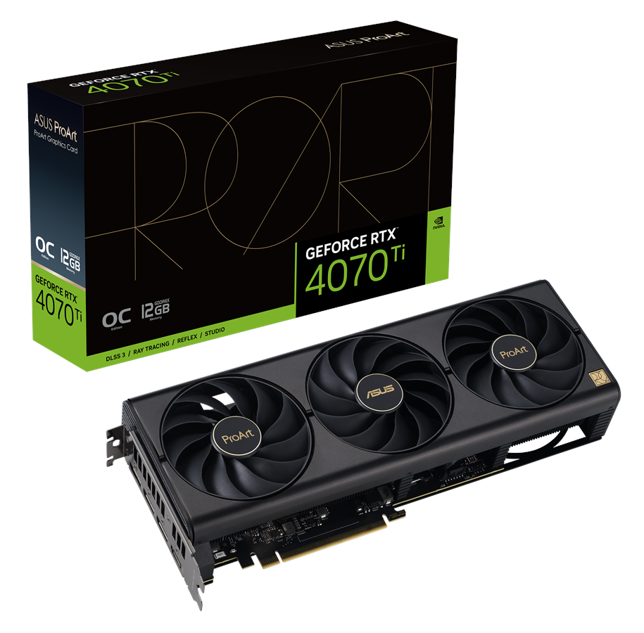 Grafikkort - ASUS GeForce RTX 4070 Ti ProArt OC - 12GB GDDR6X RAM - Grafikkort - 90YV0J30-M0NA00
