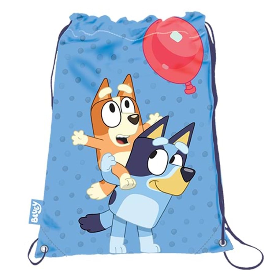 Skoletilbehør - Euromic Bluey Gymnastikpose med sikkerheds spænder 35 x 45 cm *DEMO* - 048209610-RPET
