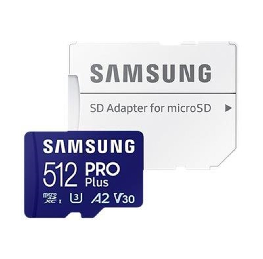 Hukommelseskort - Samsung PRO Plus microSD/SD - 180MB/s - 512GB - MB-MD512SA/EU
