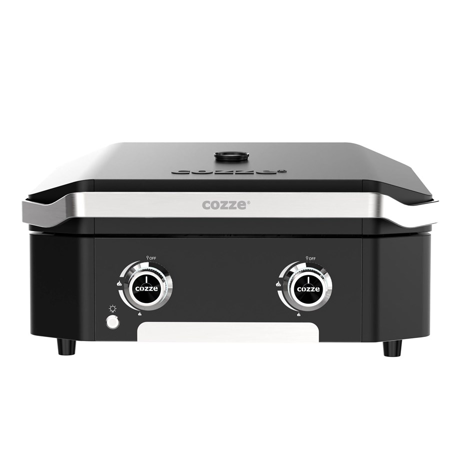 Grill og tilbehør - cozze ® plancha 600 med låg og 2 brændere 5,0 kW - 90514
