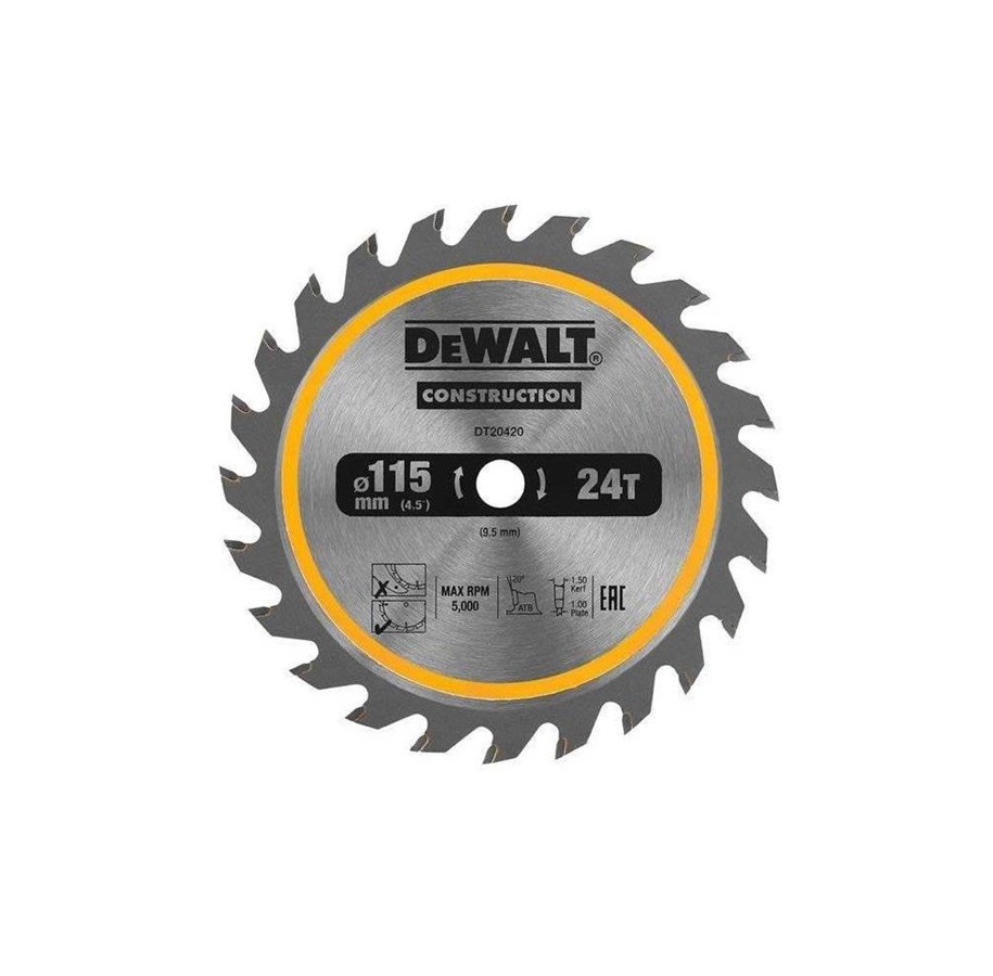 Rundsav - Dewalt 115MM 24T TCT SAW BLADE - DT20420-QZ