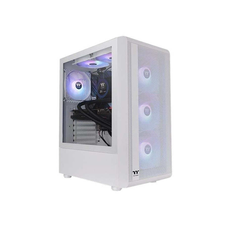 Kabinet - Thermaltake S Series S200 TG ARGB Snow - Kabinet - Tower - Hvid - CA-1X2-00M6WN-00