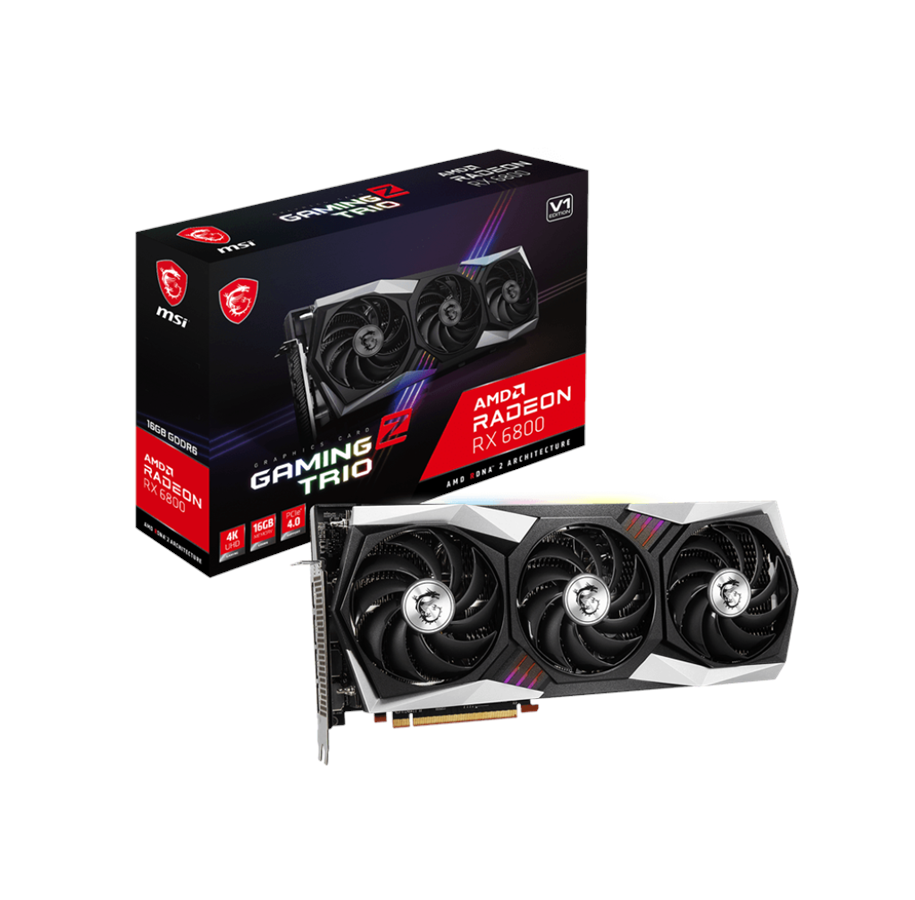 Grafikkort - MSI Radeon RX 6800 GAMING Z TRIO - 16GB GDDR6 RAM - Grafikkort - RX 6800 GAMING Z TRIO