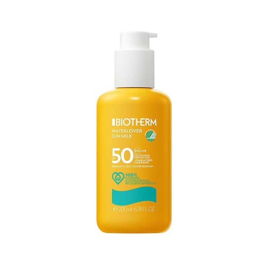 Kropspleje - Biotherm Waterlover Sun Milk w/Pump SPF50 200 ml - 3614271701510