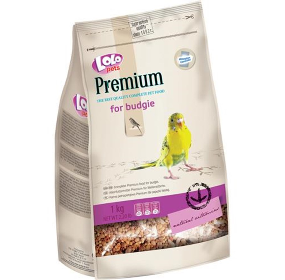 Fuglefoder, snacks & vitaminer - Lolo Pets Budgie food Premium 1000g - FF70212