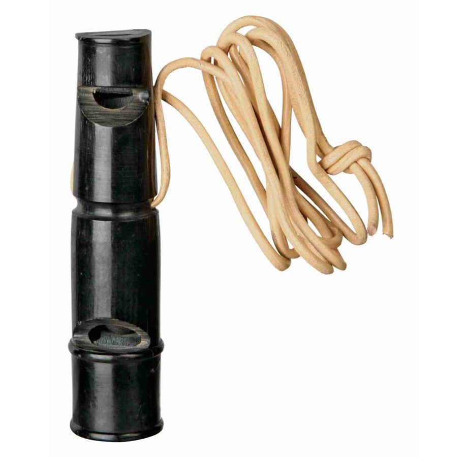 Hunde - Trixie Dobbeltonet hundefløjte af bøffelhorn 9cm - TX2255