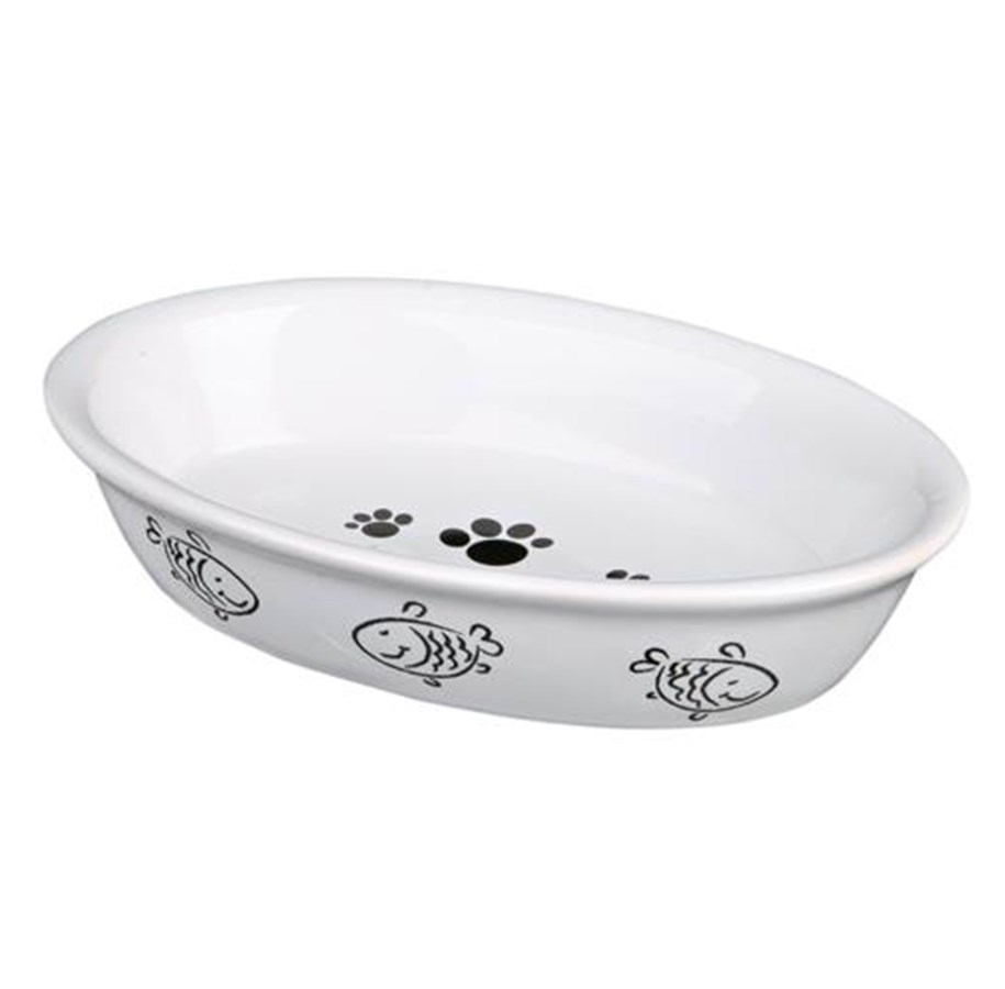 Katte - Trixie Ceramic Bowl for Cats 0.2 l/15 × 10 cm assorted colours - TX24495