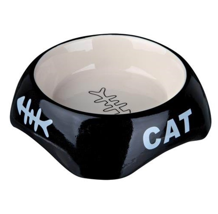 Katte - Trixie Ceramic Bowl 0.2 l/ø 13 cm assorted colours - TX24498