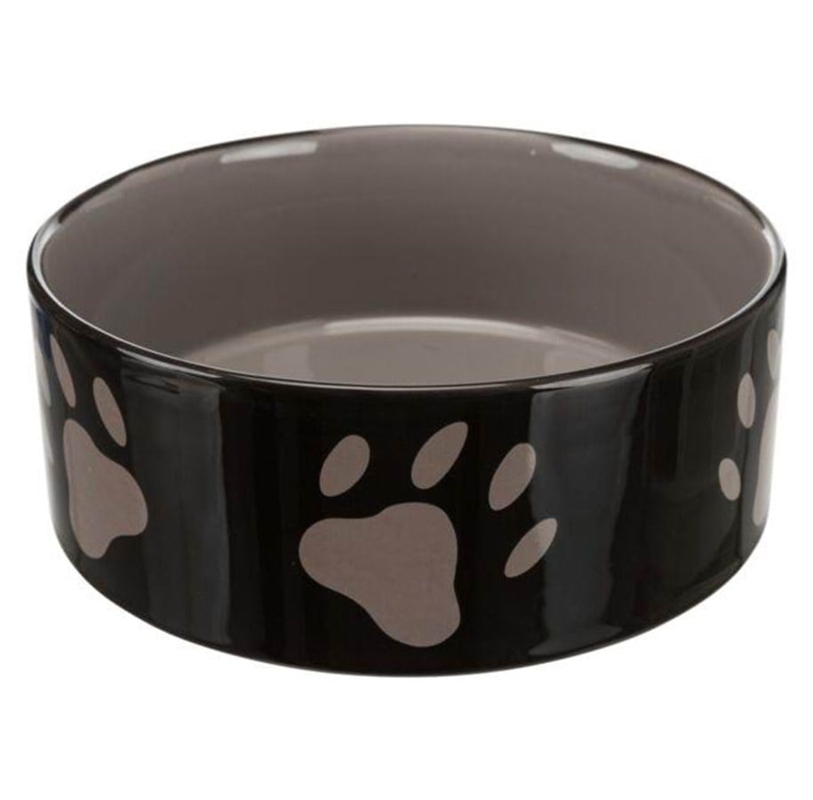 Hunde - Trixie Ceramic Bowl w/ paws 1.4 l/ø 20 cm - TX24533