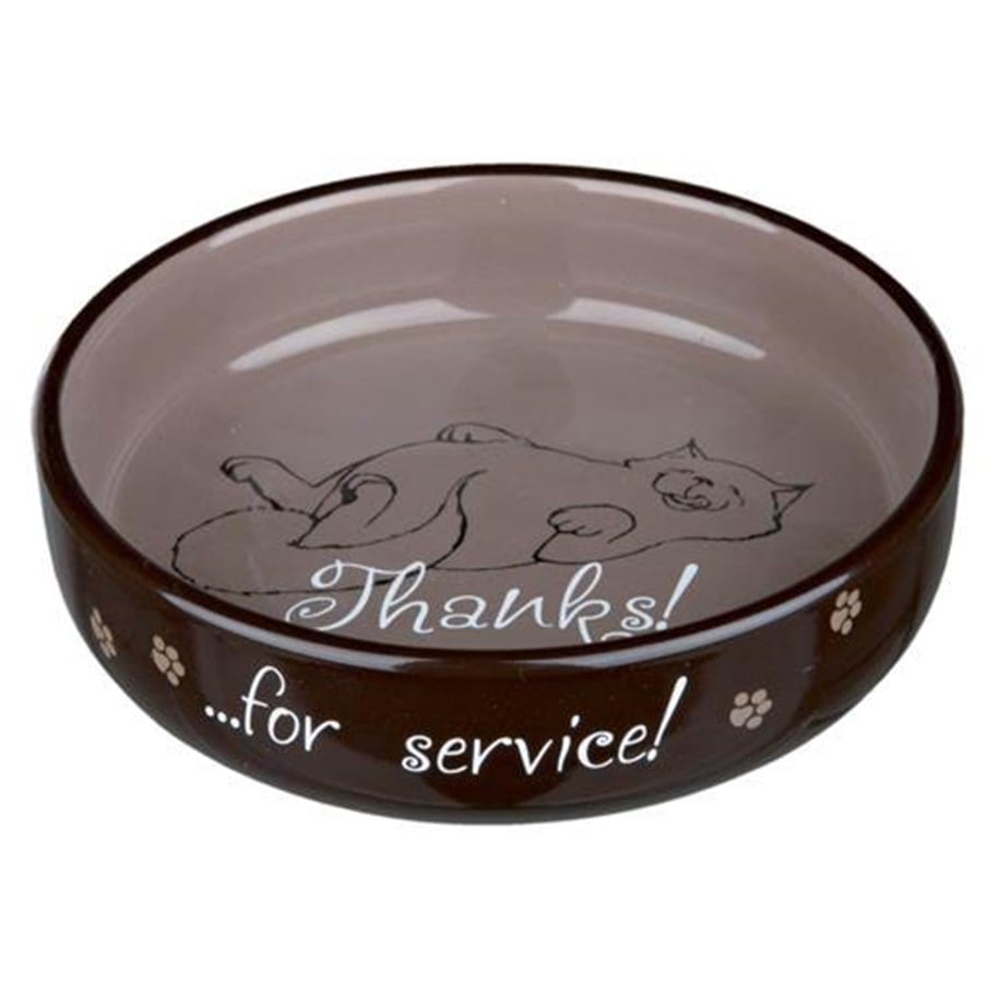 Katte - Trixie Ceramic Bowl 0.3 l/ø 15 cm assorted colours - TX24795