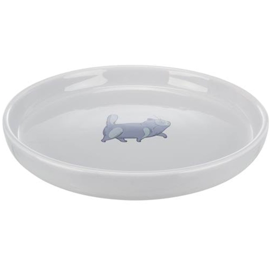 Katte - Trixie Ceramic bowl cat 0.6 l/ø 23 cm grey - TX24802