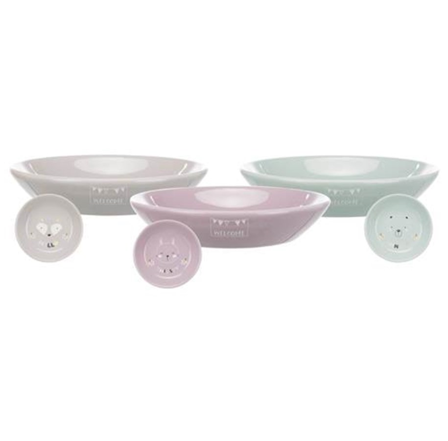 Katte - Trixie Junior Ceramic Bowl 0.2 l/ø 14 cm assorted colours - TX25128
