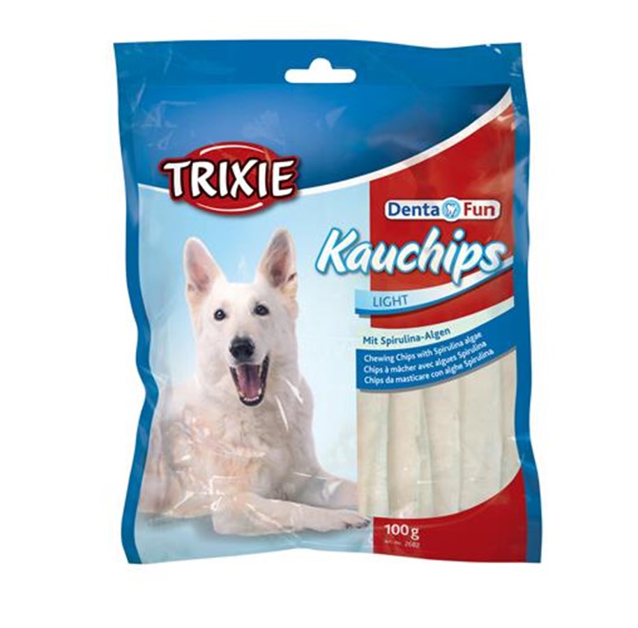 Hunde - Trixie Denta Fun Spirulina Chewing Chips packaged 100 g - TX2682