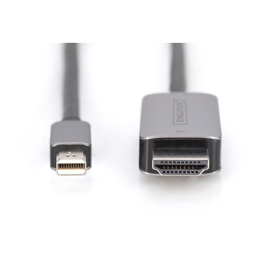 Skærmkabel - DIGITUS 8K Mini DisplayPort to HDMI Adapter Cable - DB-340109-010-S