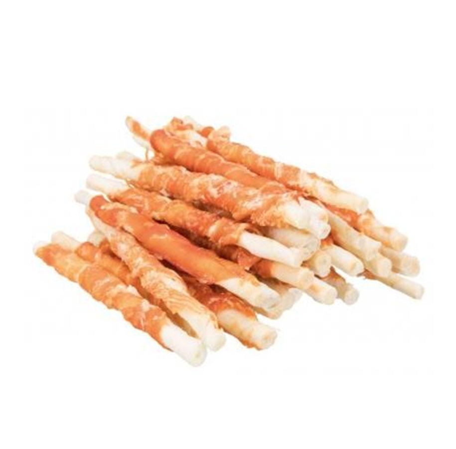 Hunde - Trixie Denta Fun Chicken Chewing Rolls 12cm 30pcs 240g - TX31378