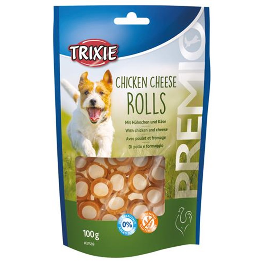 Hunde - Trixie PREMIO Chicken Cheese Rolls 100 g - TX31589