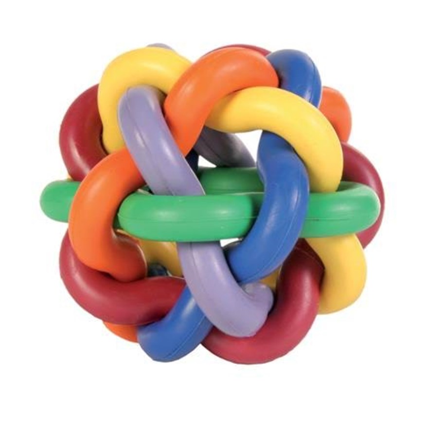 Hunde - Trixie Knotted Ball for Dogs 10cm multi-coloured - TX32622
