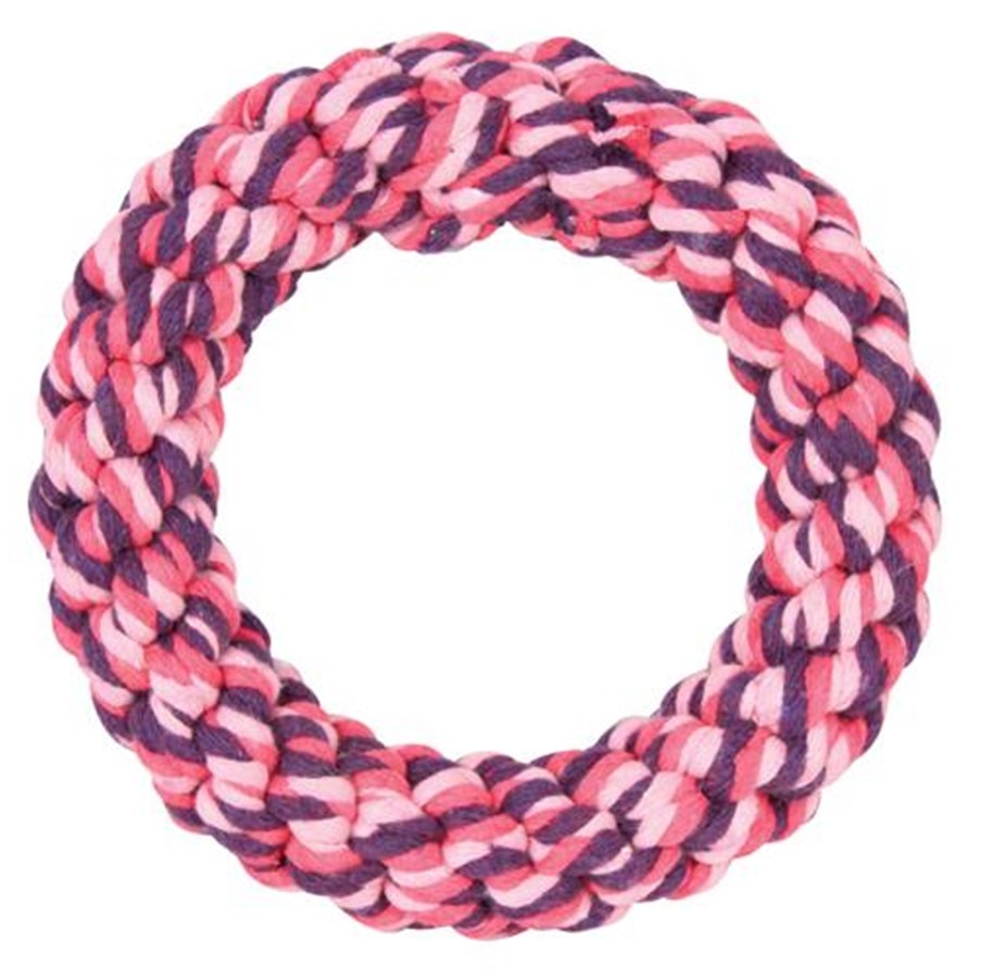 Hunde - Trixie Rope Ring ø 14 cm assorted colours - TX32655