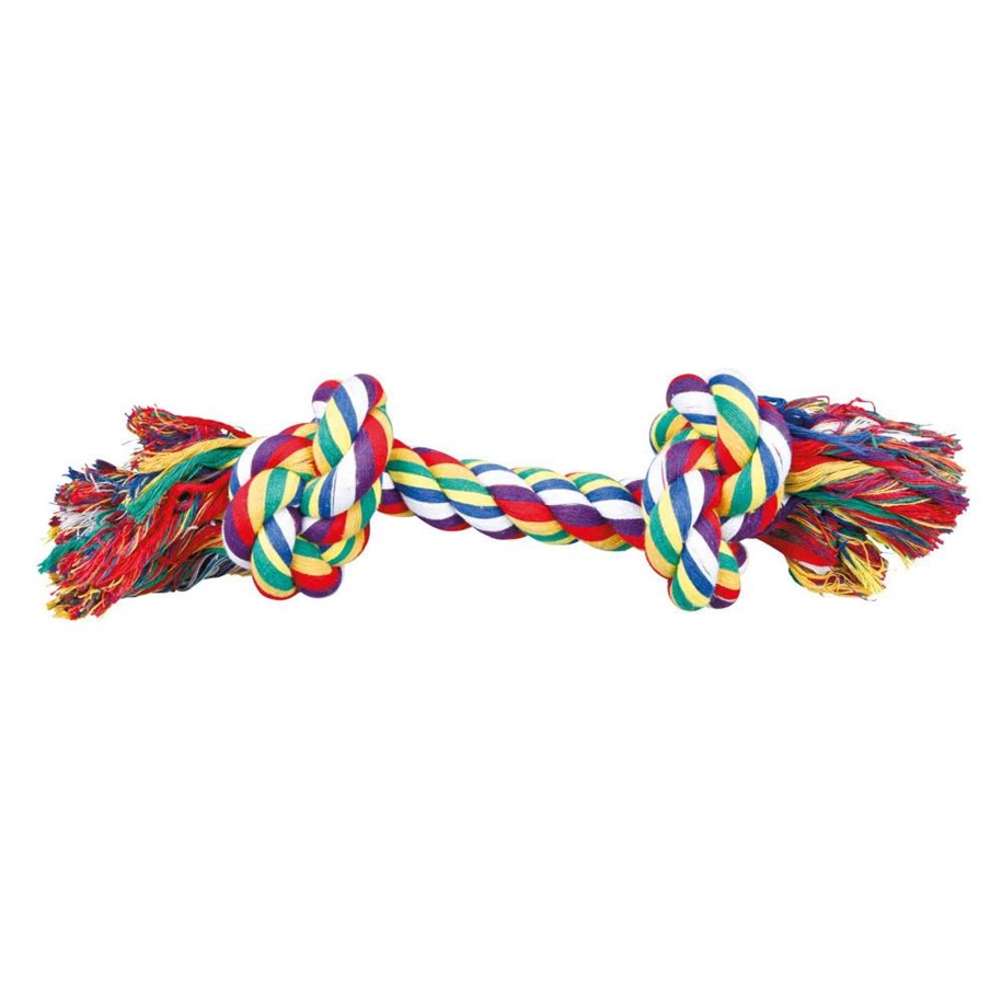 Hunde - Trixie Playing-Rope for Dogs 40cm assorted colours - TX3276