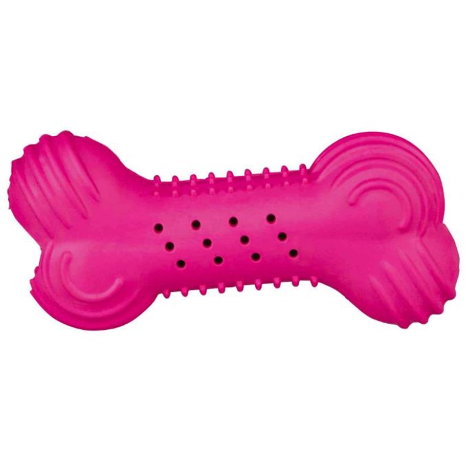 Hunde - Trixie Rustling Bone Dog Toy 11 cm assorted colours - TX34848