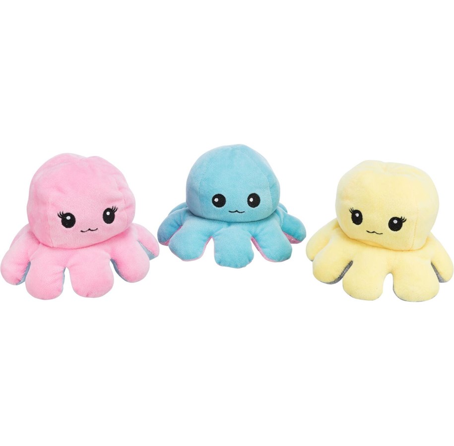 Hunde - Trixie Reversible octopus plush 19 cm assorted colours - TX35928
