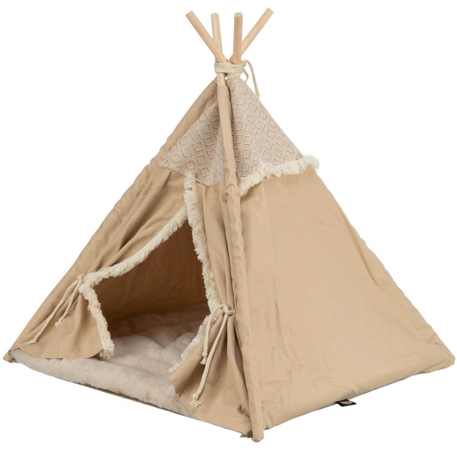 Hunde - Trixie Boho tipi 55 × 65 × 55 cm beige - TX38211