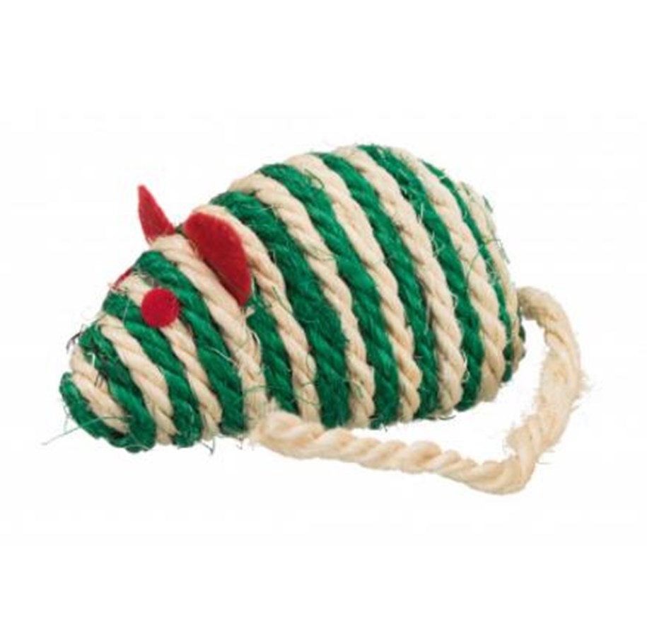 Katte - Trixie Sisal Mouse XXL 10 cm assorted colours - TX4074